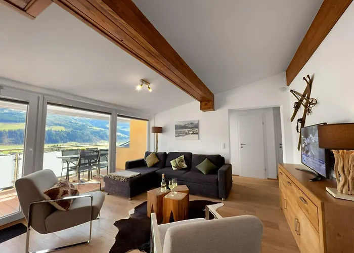 Panoramic Penthouse 10 Min To Zell Am & Kaprun דירה פיסנדורף
