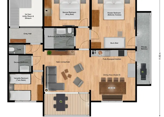 아파트 Panoramic Penthouse 10 Min To Zell Am & Kaprun *